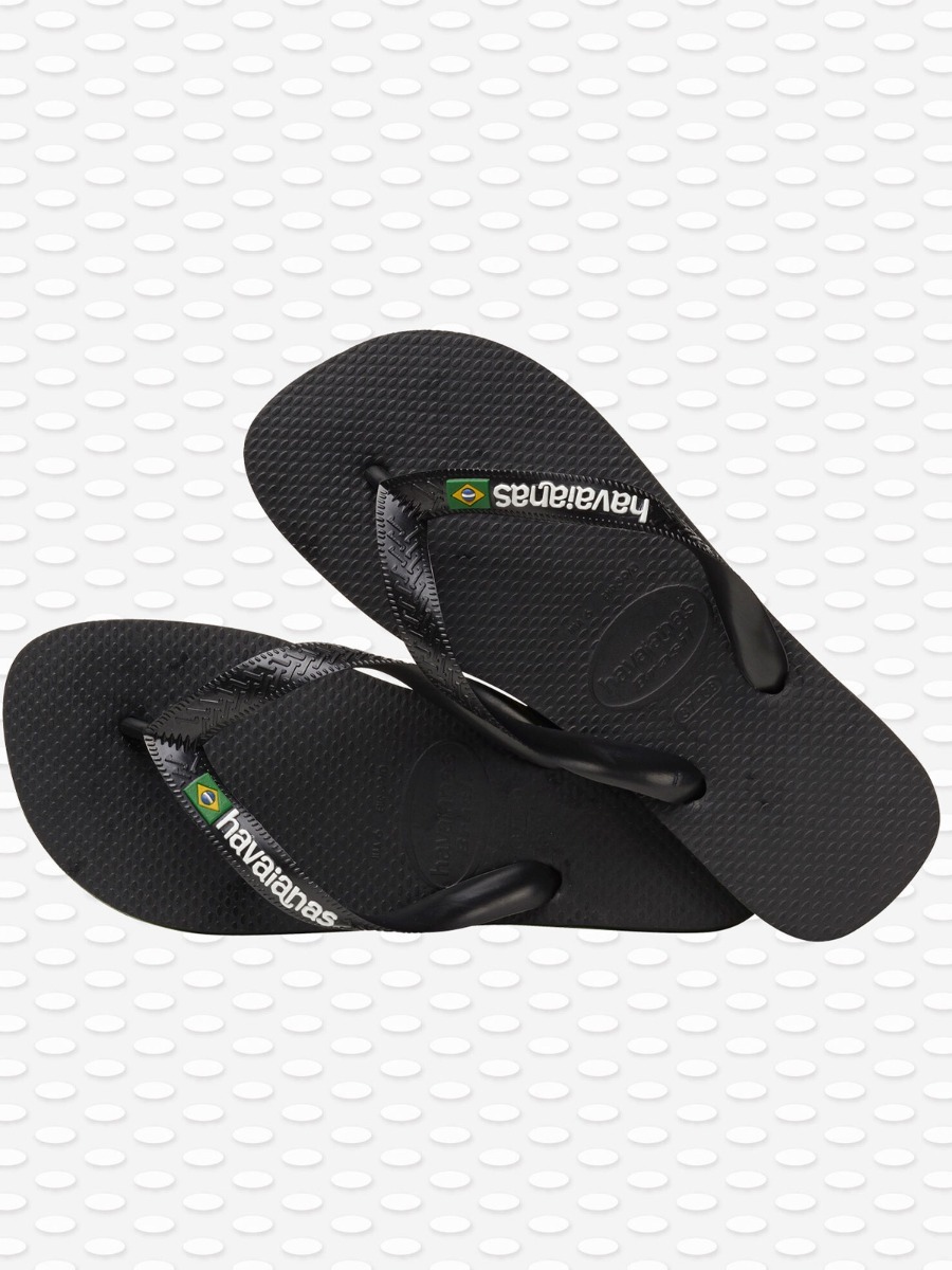 Havaianas Brasil Logo Black