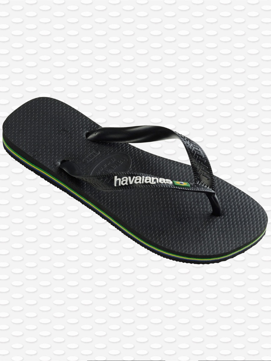 Havaianas Brasil Logo Black