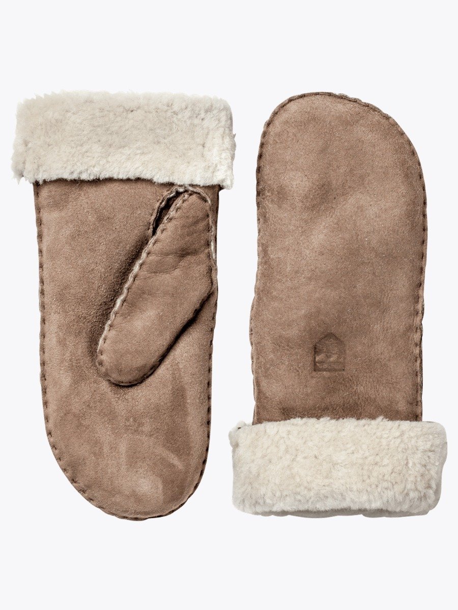Hestra Sheepskin Mitt Beige