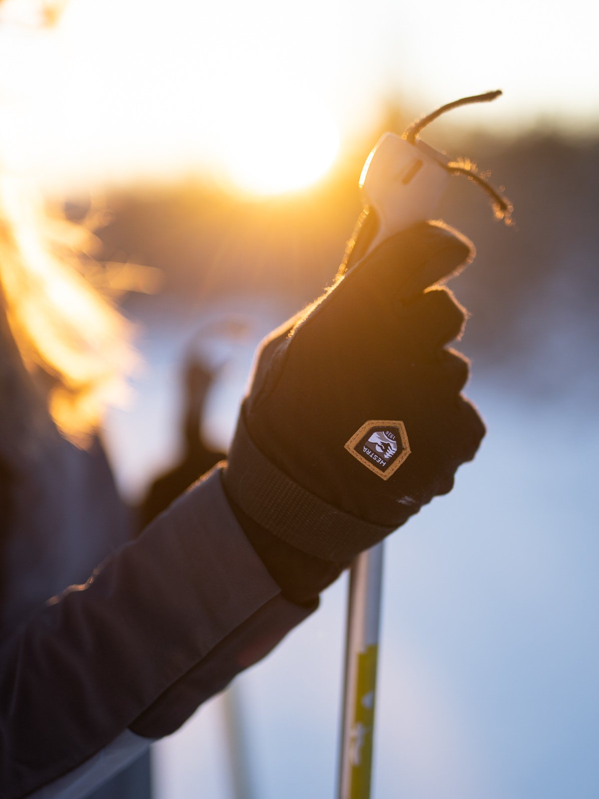 Hestra Merino Windwool Liner - 5 finger Svart