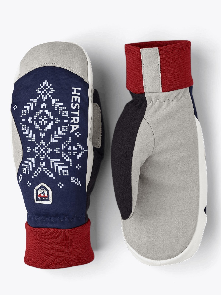 Hestra XC Primaloft Mitt Dark Navy Print