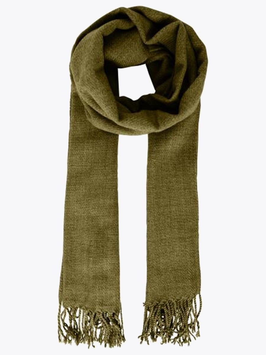 Ichi Varina Scarf Fir Green