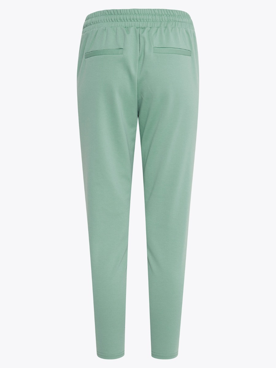 Ichi Kate Pant Cropped Malachite Green