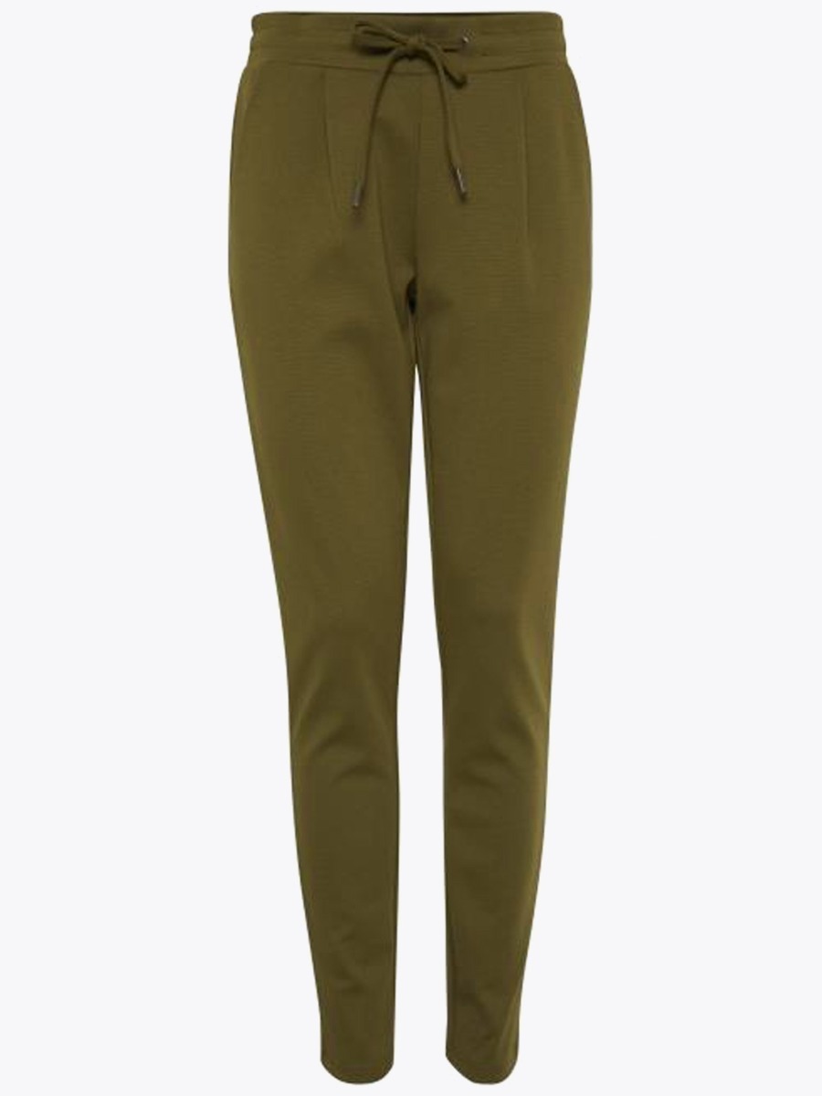 Ichi Kate Pant Long Fir Green