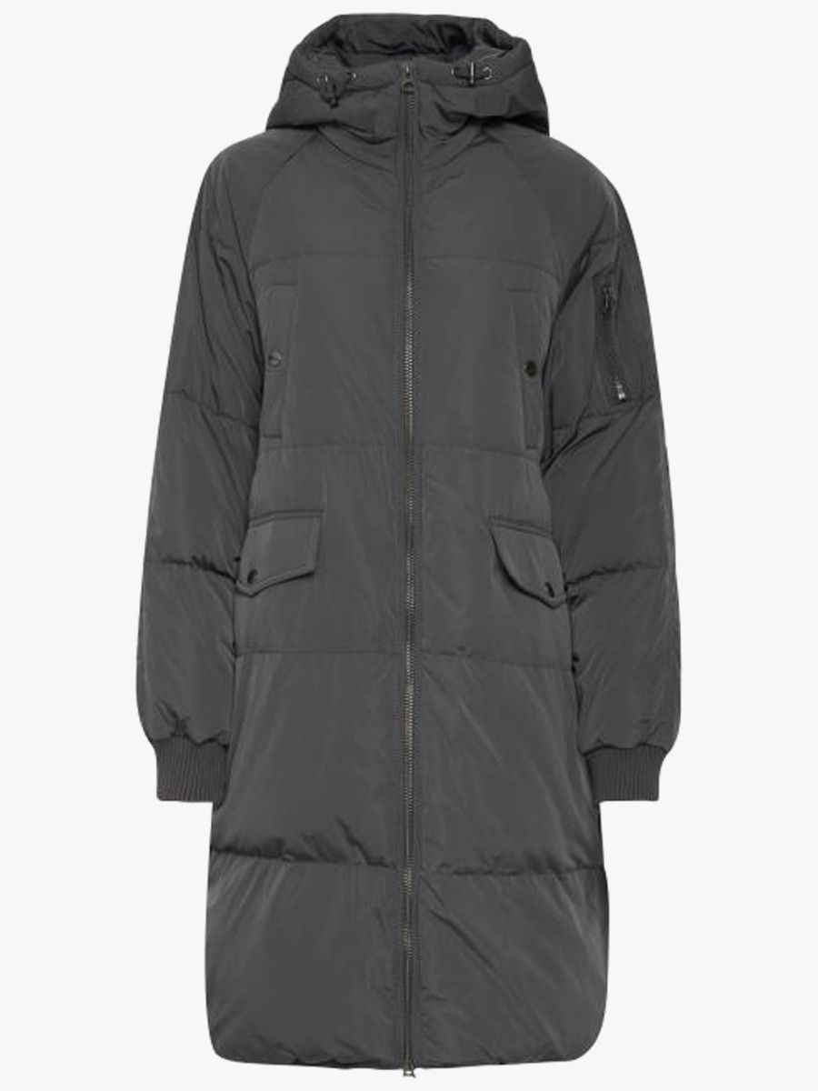 Ichi Bunala Down Jacket Asphalt