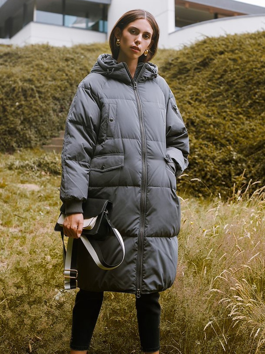 Ichi Bunala Down Jacket Asphalt