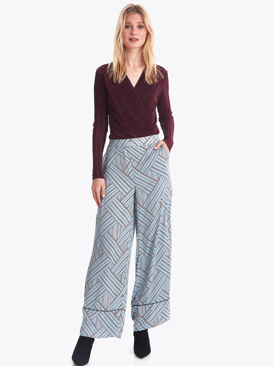Ichi Geotrix Pant Faded Denim