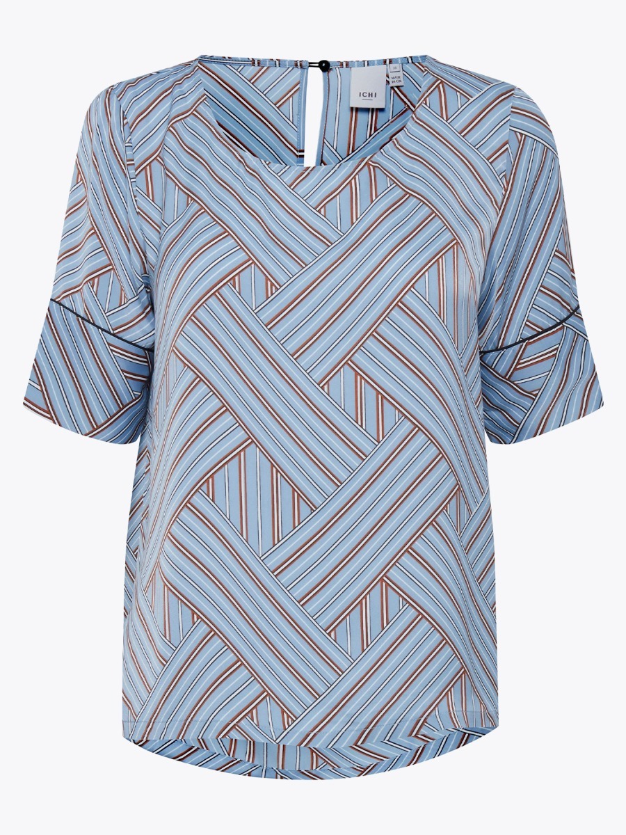 Ichi Geotrix SS Faded Denim