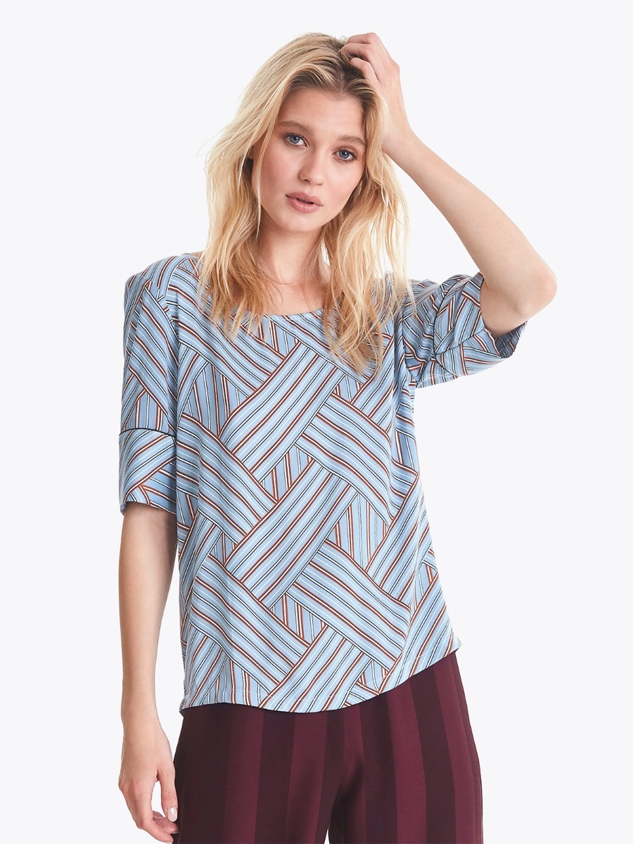 Ichi Geotrix SS Faded Denim