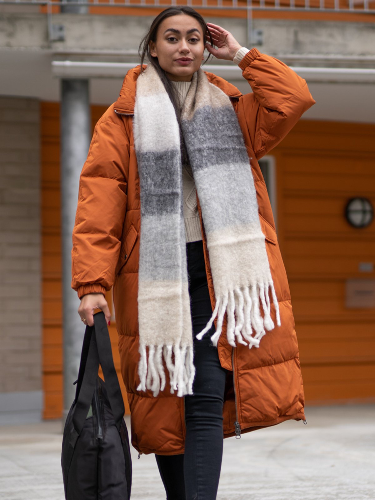 Ichi Vibe Scarf Natural - Get Inspired Exclusive Collection