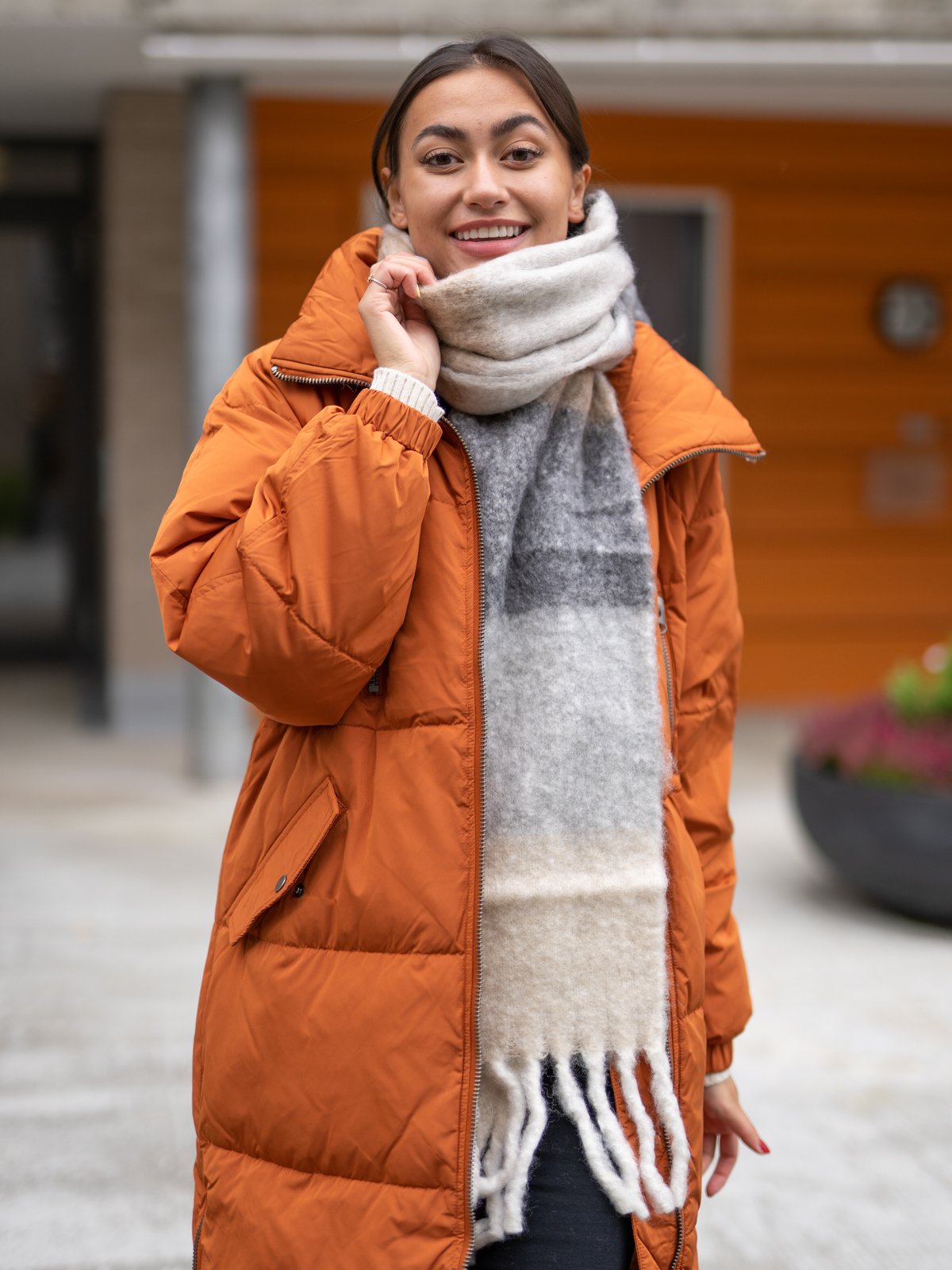 Ichi Vibe Scarf Natural - Get Inspired Exclusive Collection