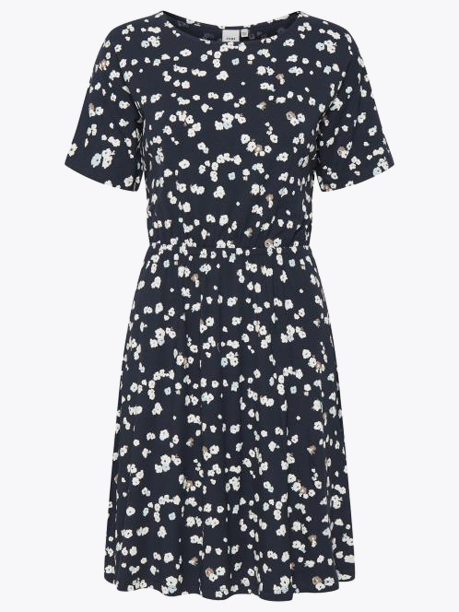 Ichi Lisa Dress Cool Blue
