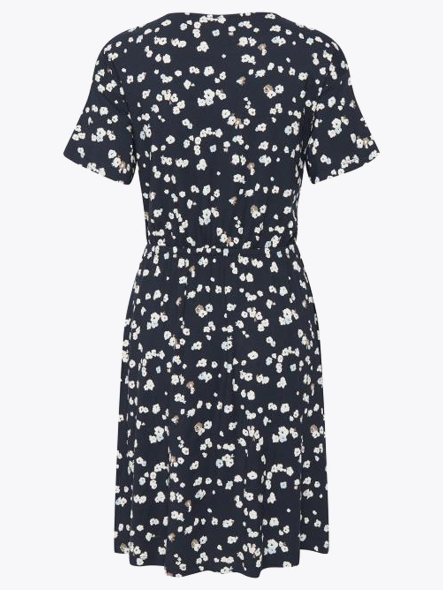 Ichi Lisa Dress Cool Blue