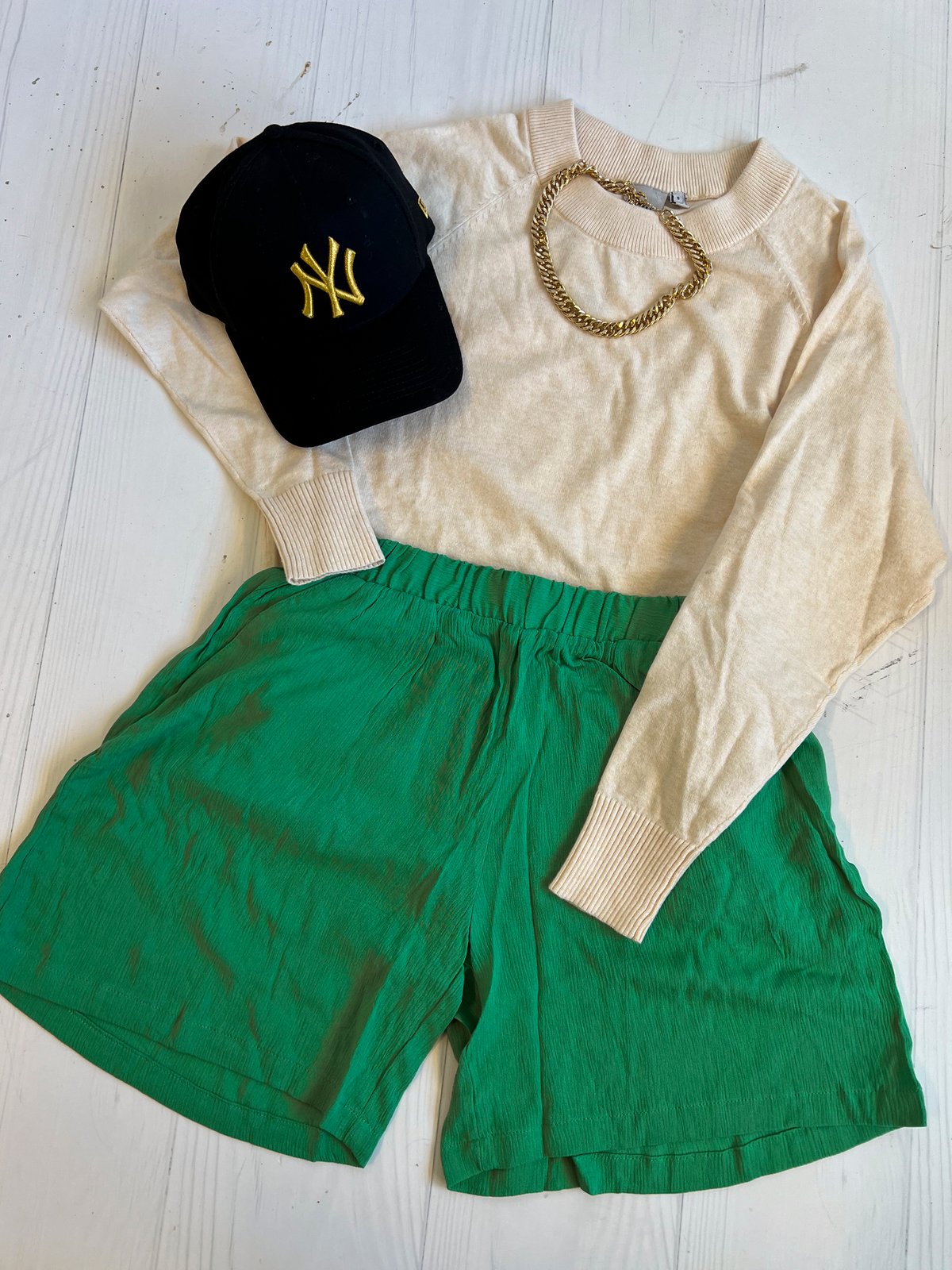 Ichi Marrakech Shorts Holly Green