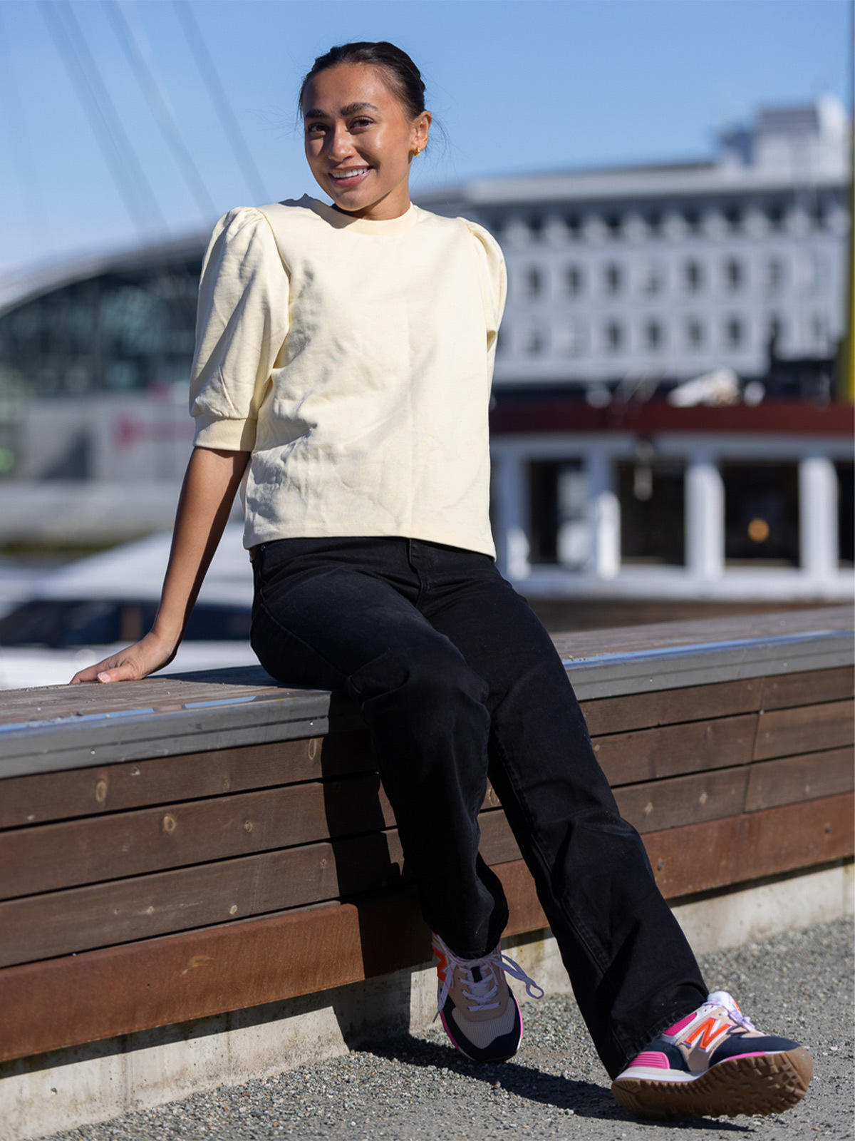 Ichi Yarlet Sweater Vanilla Custard