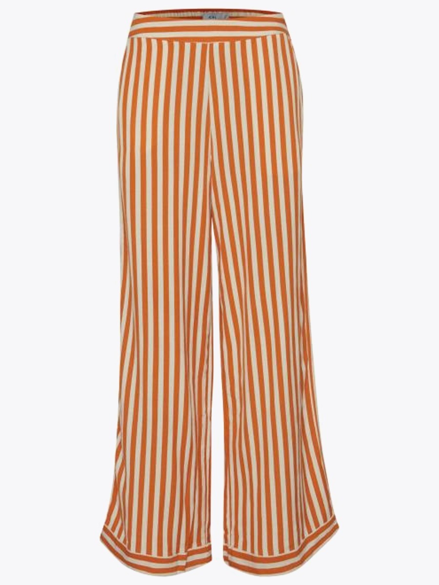 Ichi Julle Pant Jaffa Orange