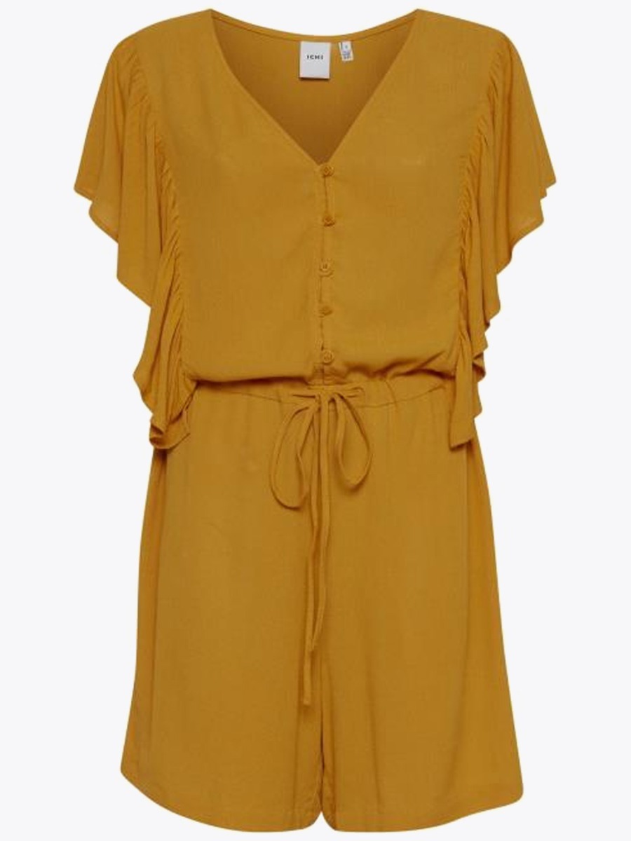 Ichi Marro Jumpsuit Golden Yellow