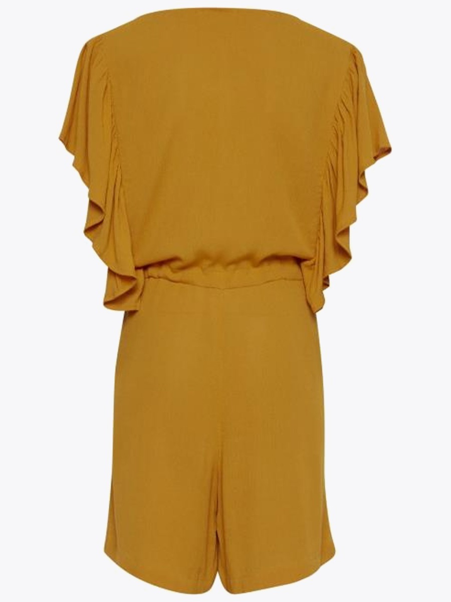 Ichi Marro Jumpsuit Golden Yellow