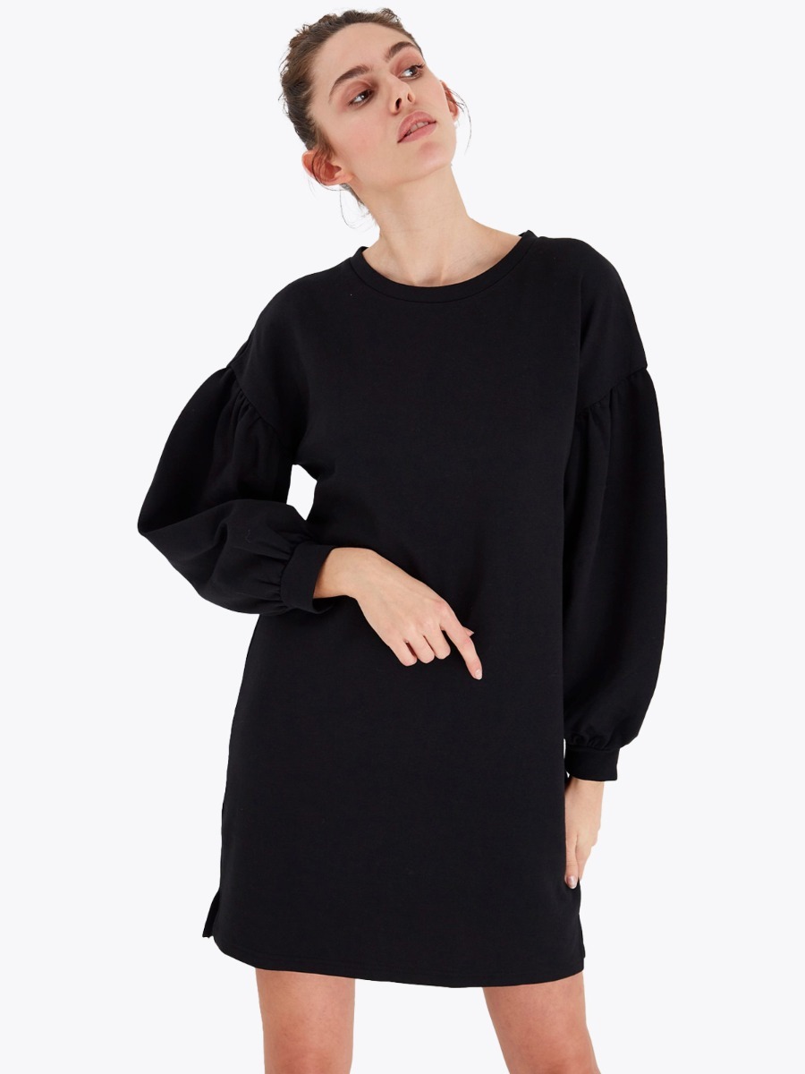 Ichi Yuna Dress Black