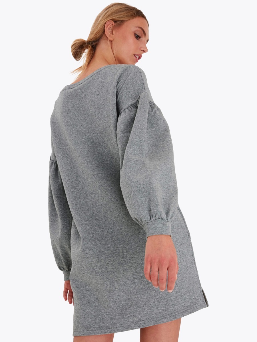 Ichi Yuna Dress Grey Melange