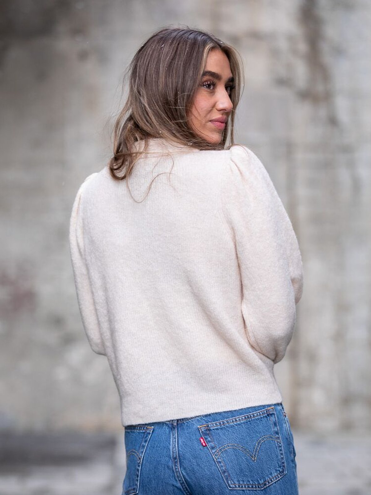 Ichi Jordan Long Sleeve Crystal gray