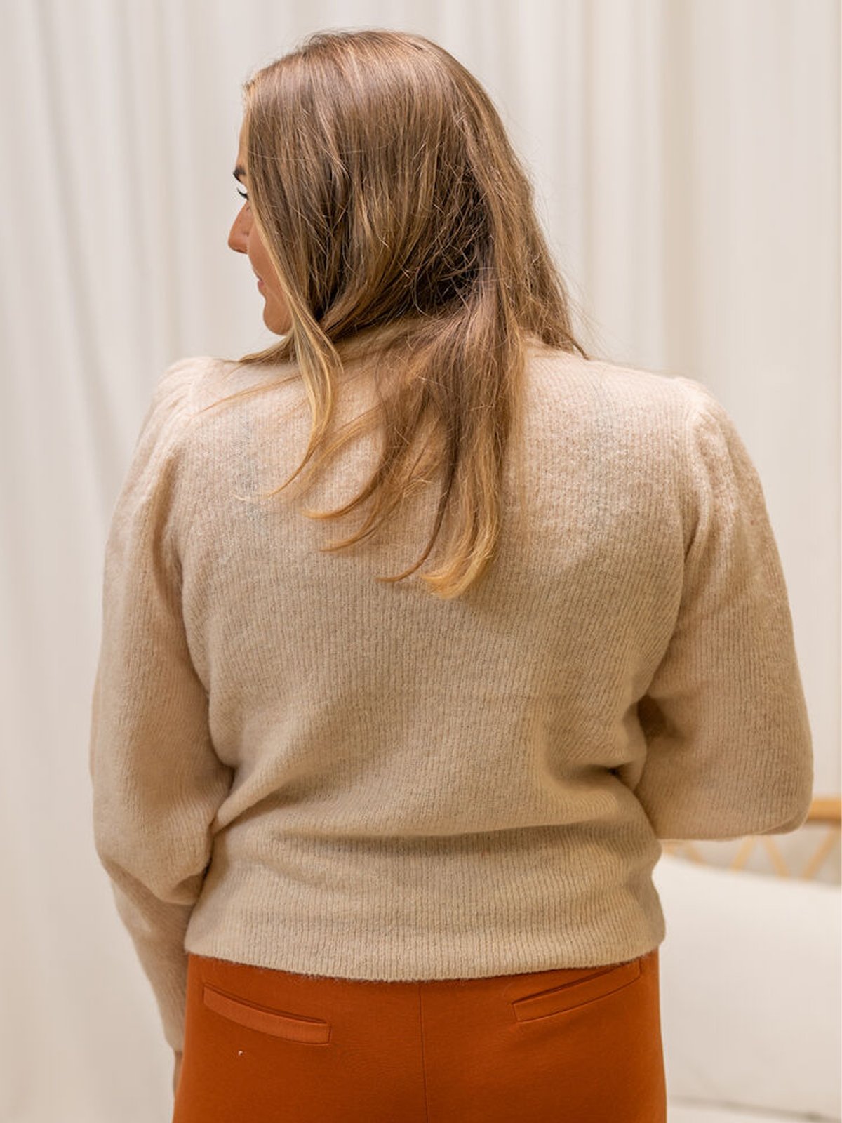 Ichi Jordan Long Sleeve Crystal gray