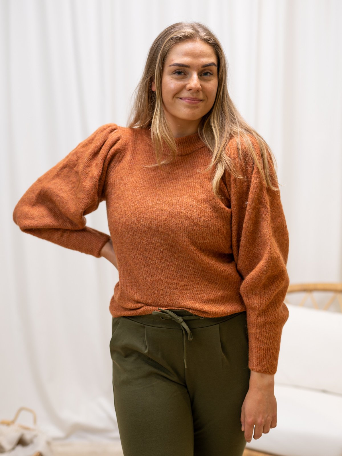 Ichi Jordan Long Sleeve Bombay Brown