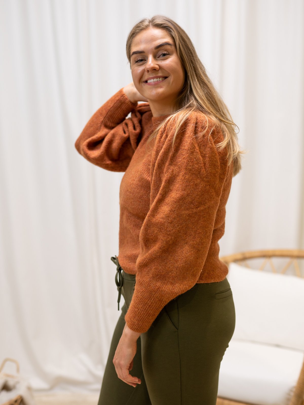 Ichi Jordan Long Sleeve Bombay Brown