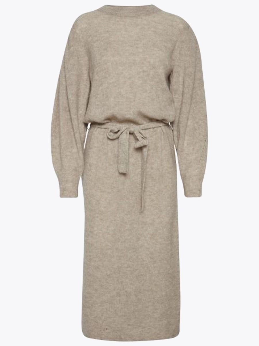 Ichi Jordan Dress Oatmeal Melange