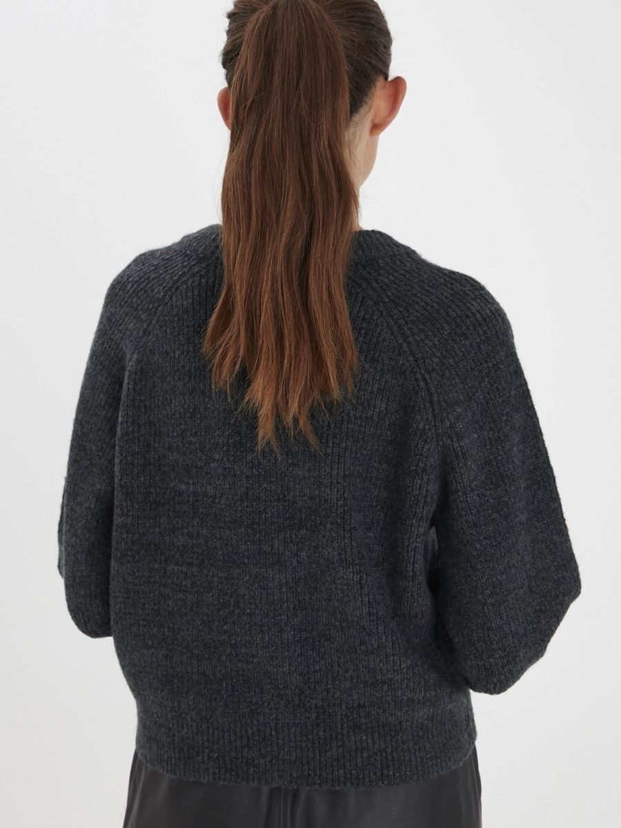 Ichi Marin Cardigan Black