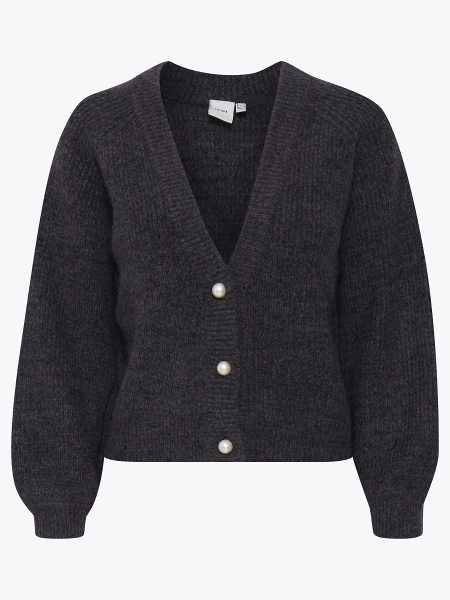 Ichi Marin Cardigan Black
