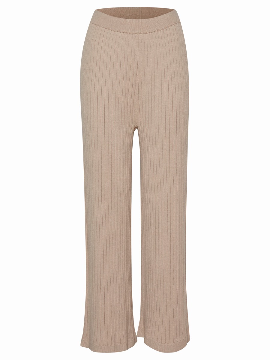 Ichi Kava Rib Pant Oxford Tan