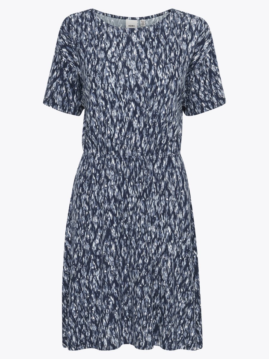 Ichi Lisa Dress 12 Cashmere Blue