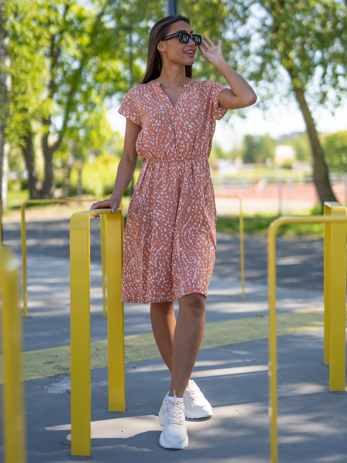 Ichi Vera Dress 14 Sunburn