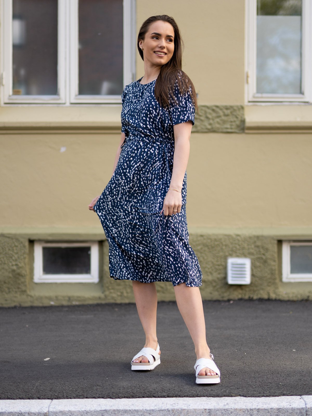 Ichi Vera Dress 15 Total Eclipse