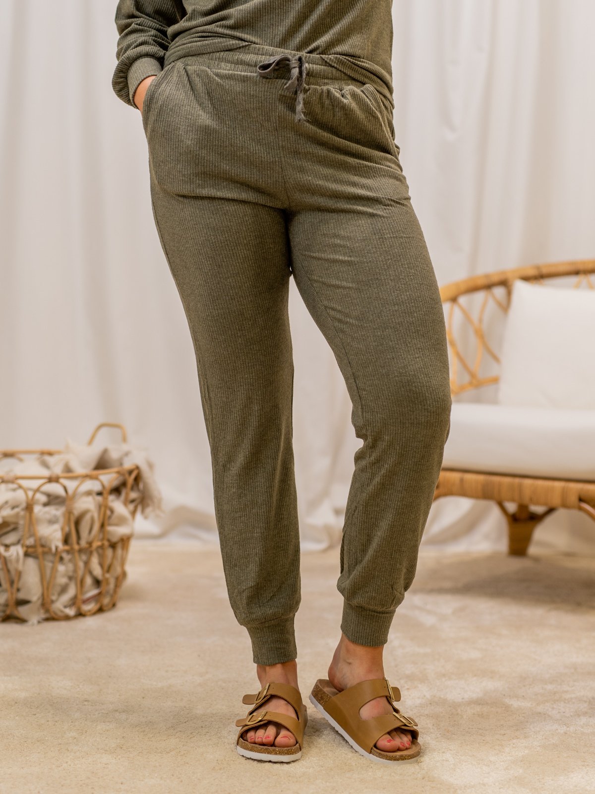 Ichi Kyla Pant Ivy green