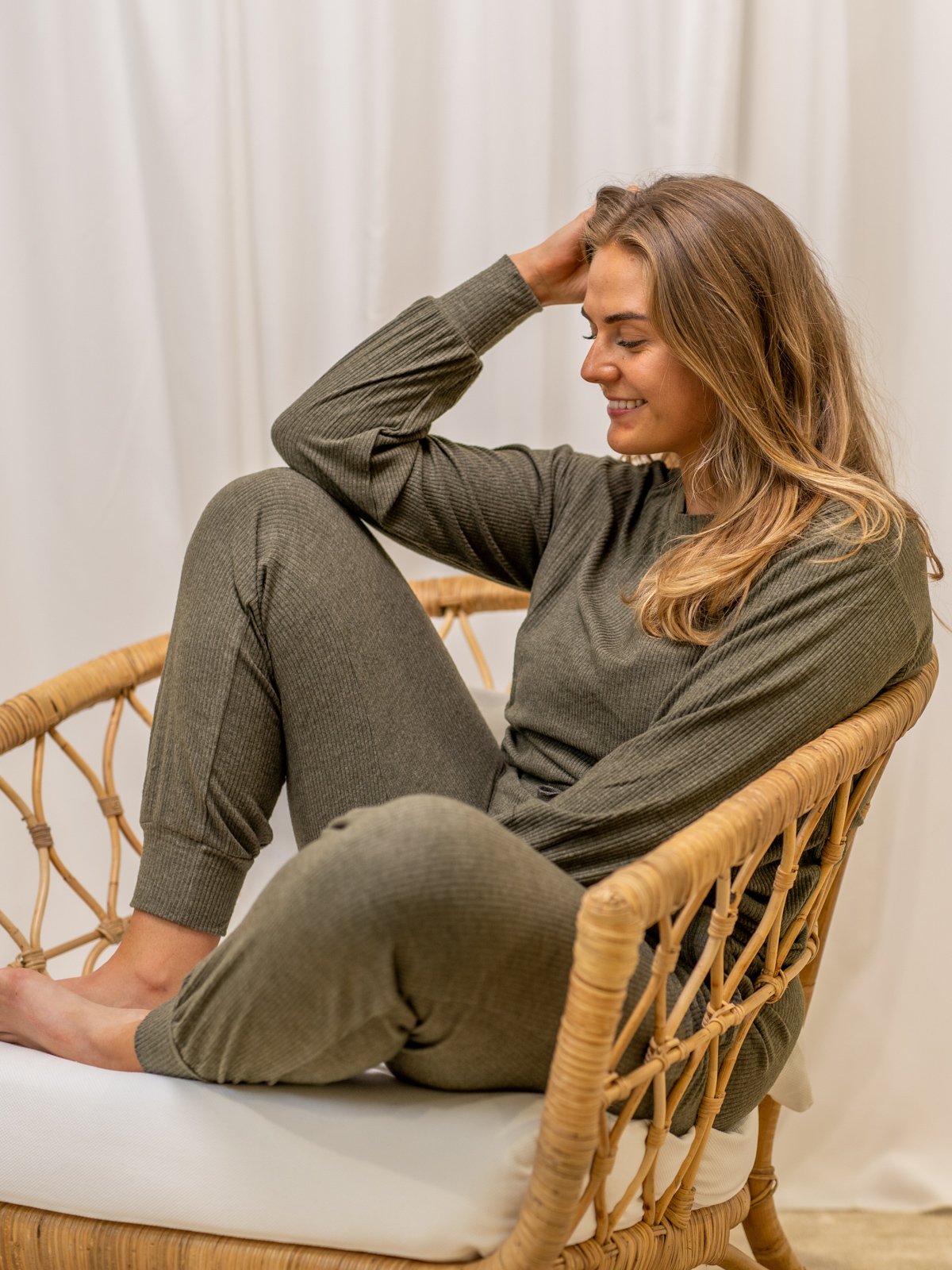 Ichi Kyla Pant Ivy green