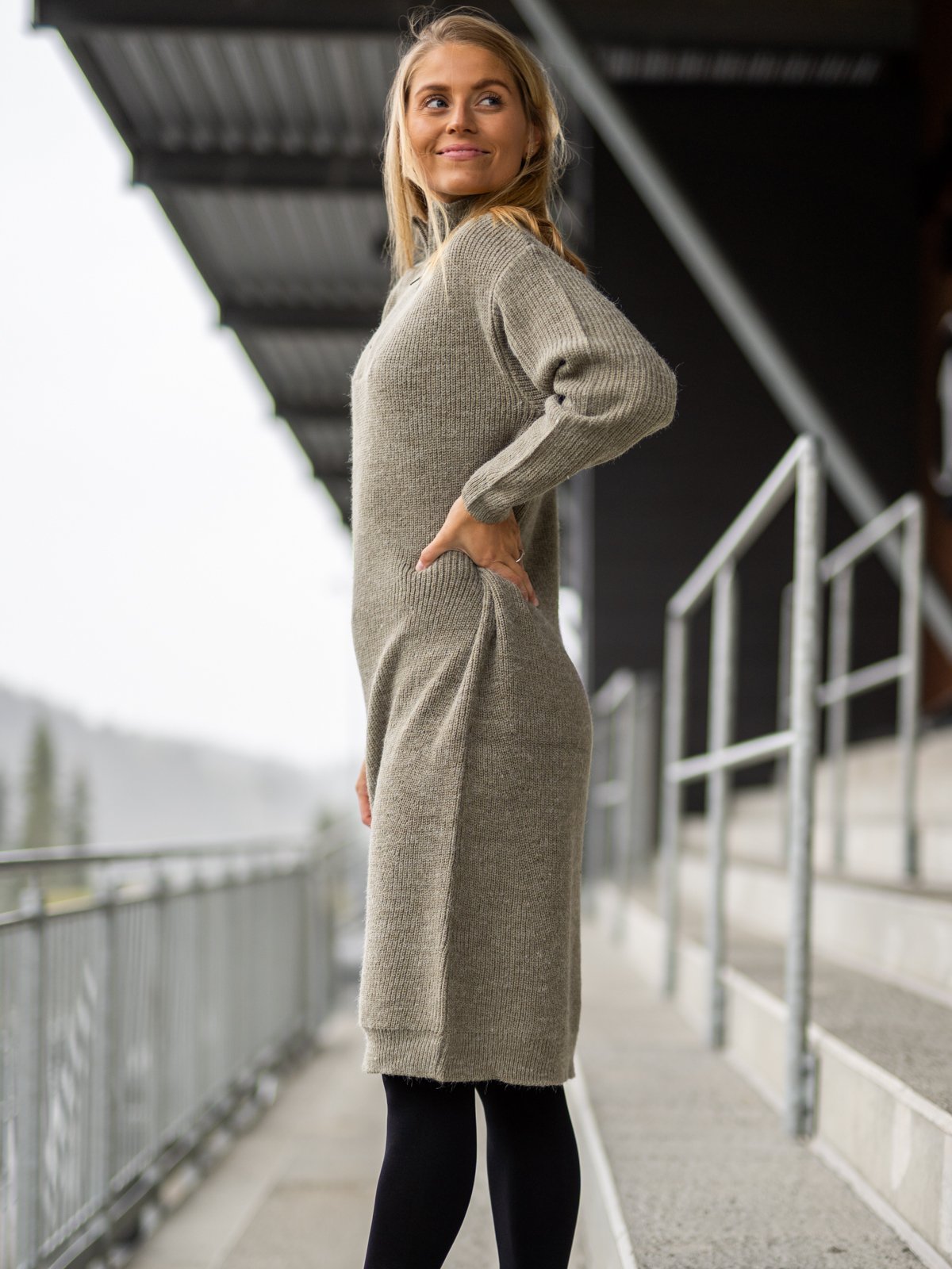 Ichi Novo Dress 5 Vetiver