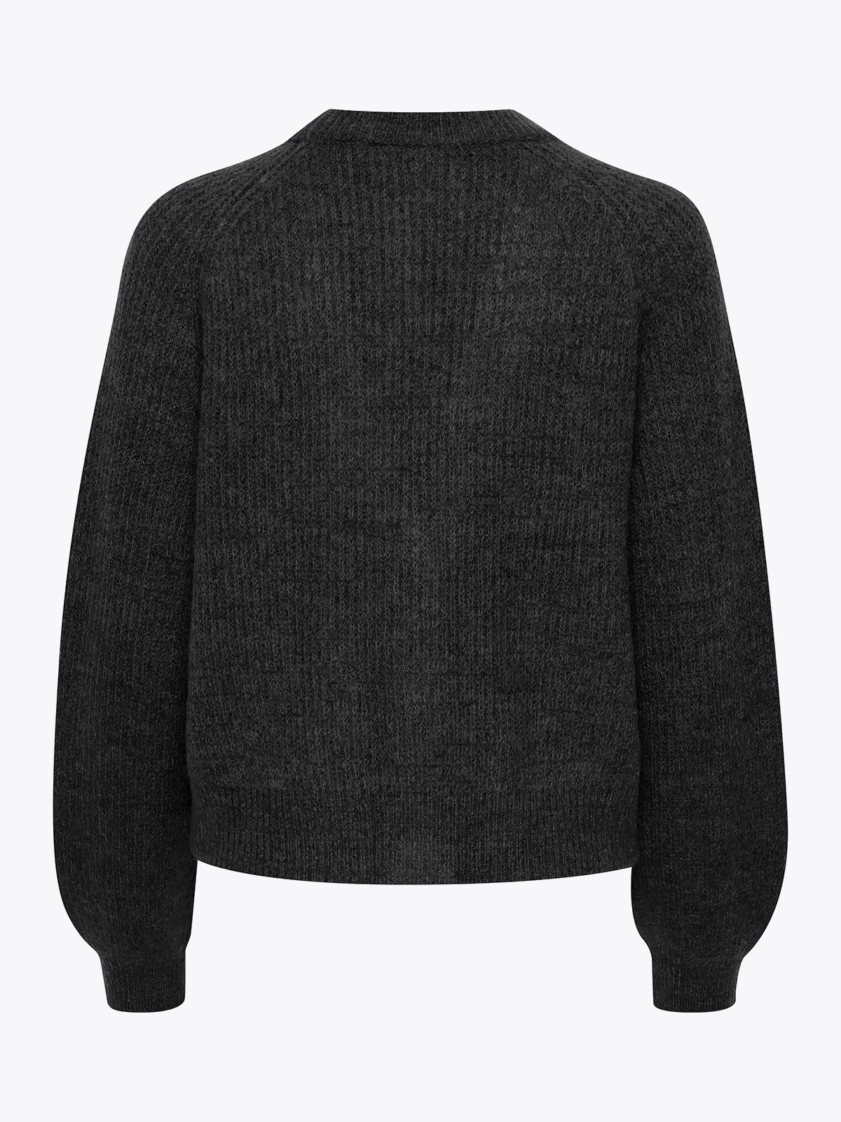Ichi Marin Cardigan 2 Black Melange