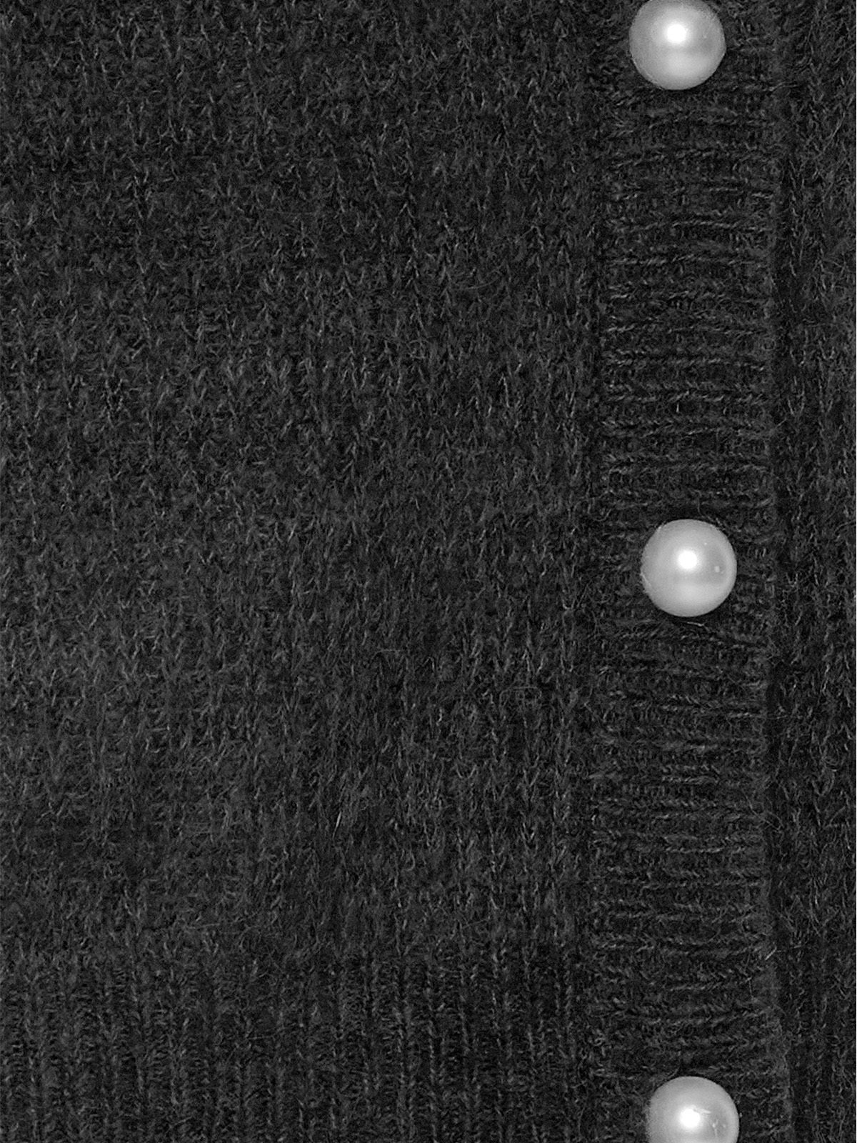 Ichi Marin Cardigan 2 Black Melange