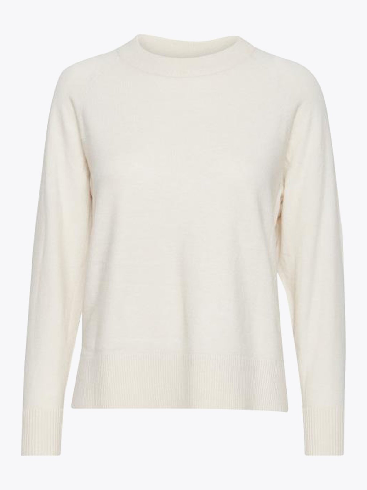 Ichi Kava Long Sleeve Oatmeal Melange