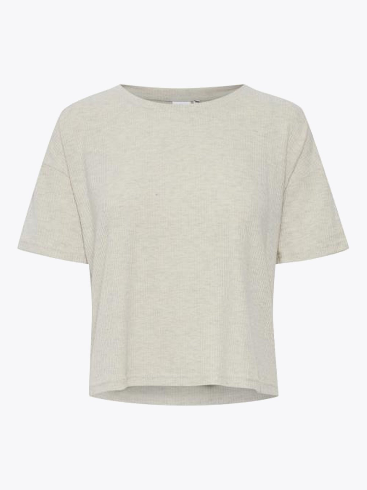 Ichi Kyla Short Sleeve Oatmeal Melange