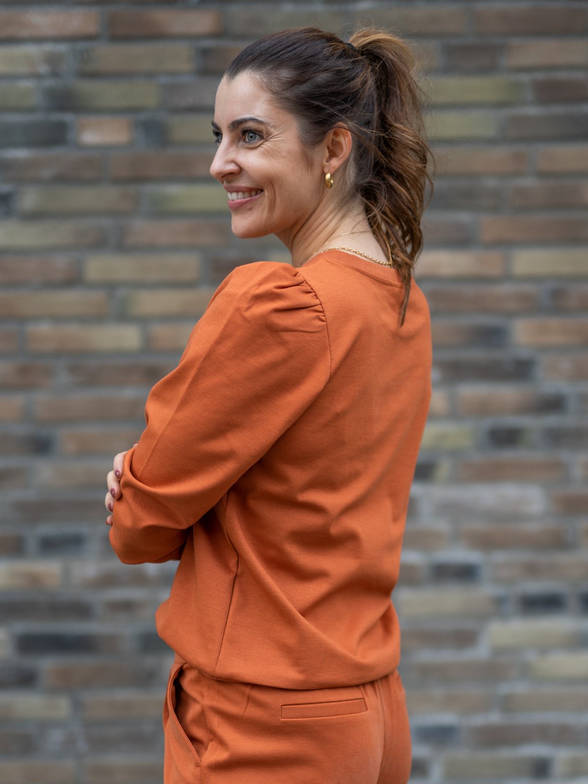 Ichi x GI Exclusive Kate Sweater Brunoransje