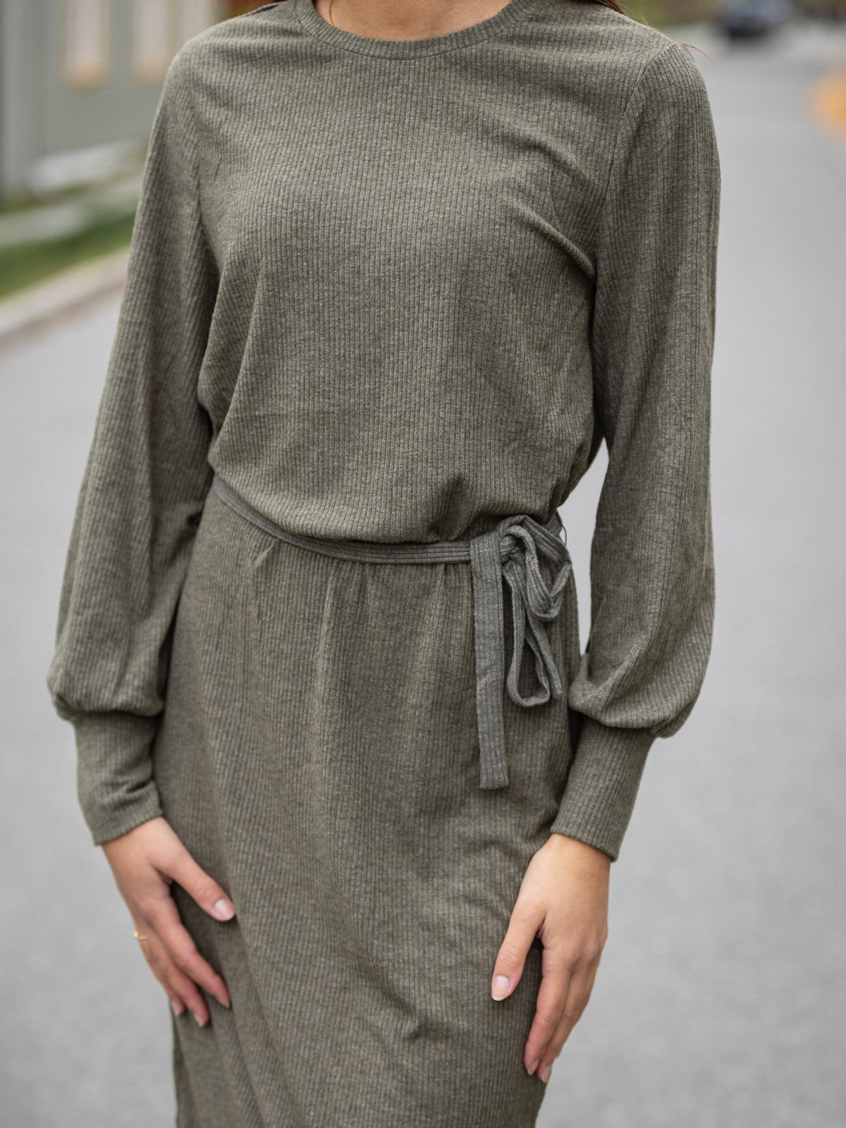 Ichi Kyla Dress 2 Ivy green