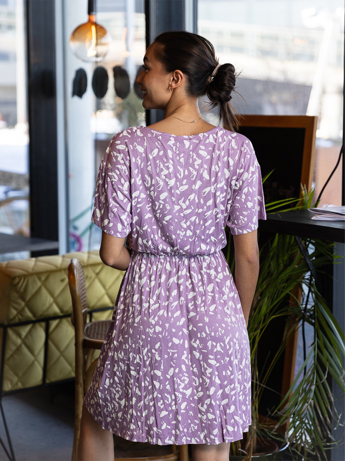 Ichi Lisa Dress 16 Lavender Mist