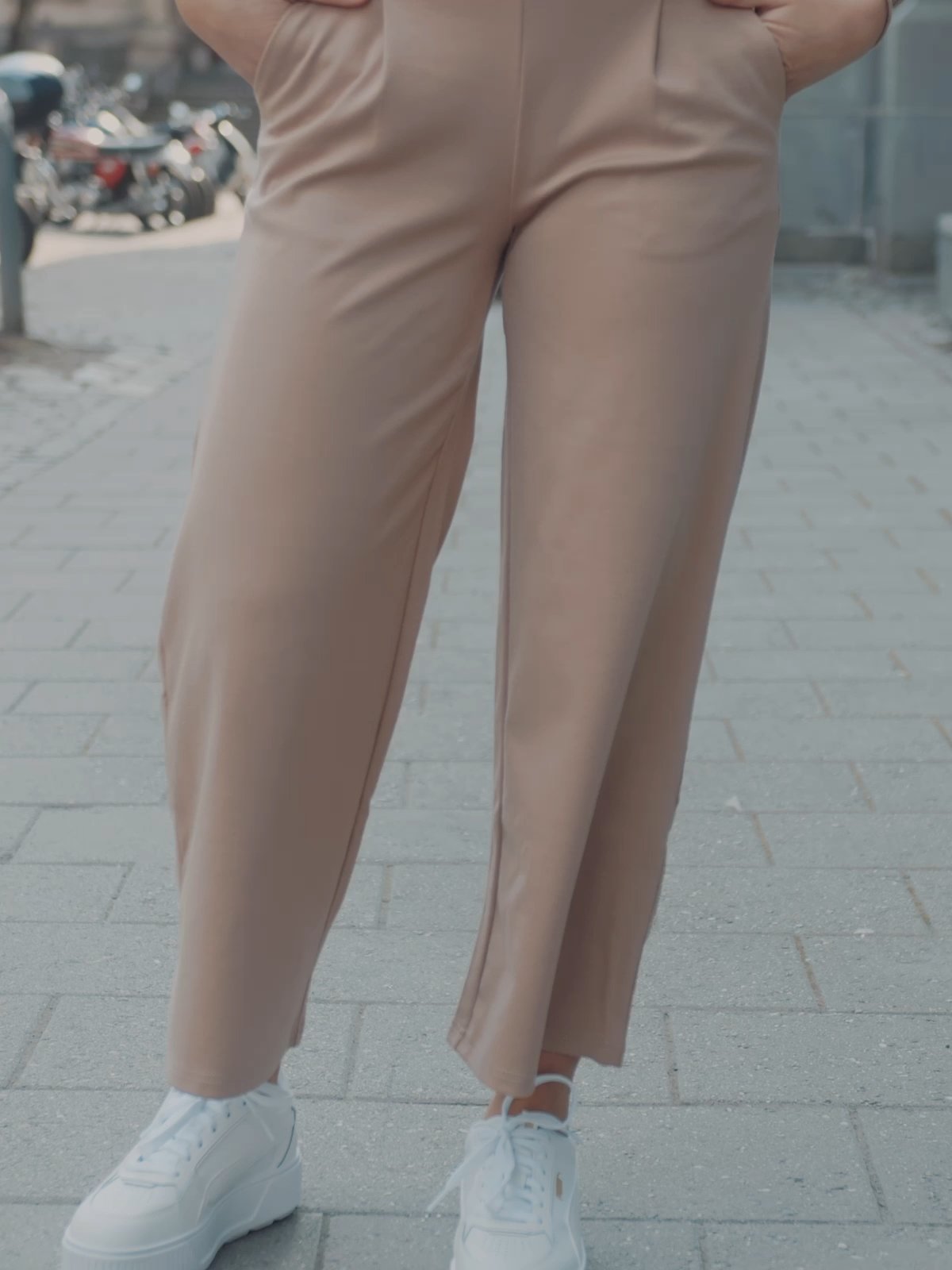 Ichi Kate Wide Pant Natural