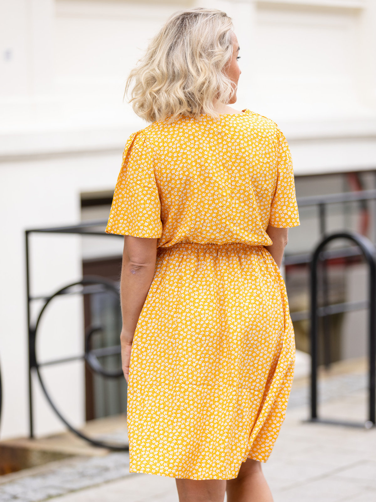 Ichi Vera Dress Radiant Yellow