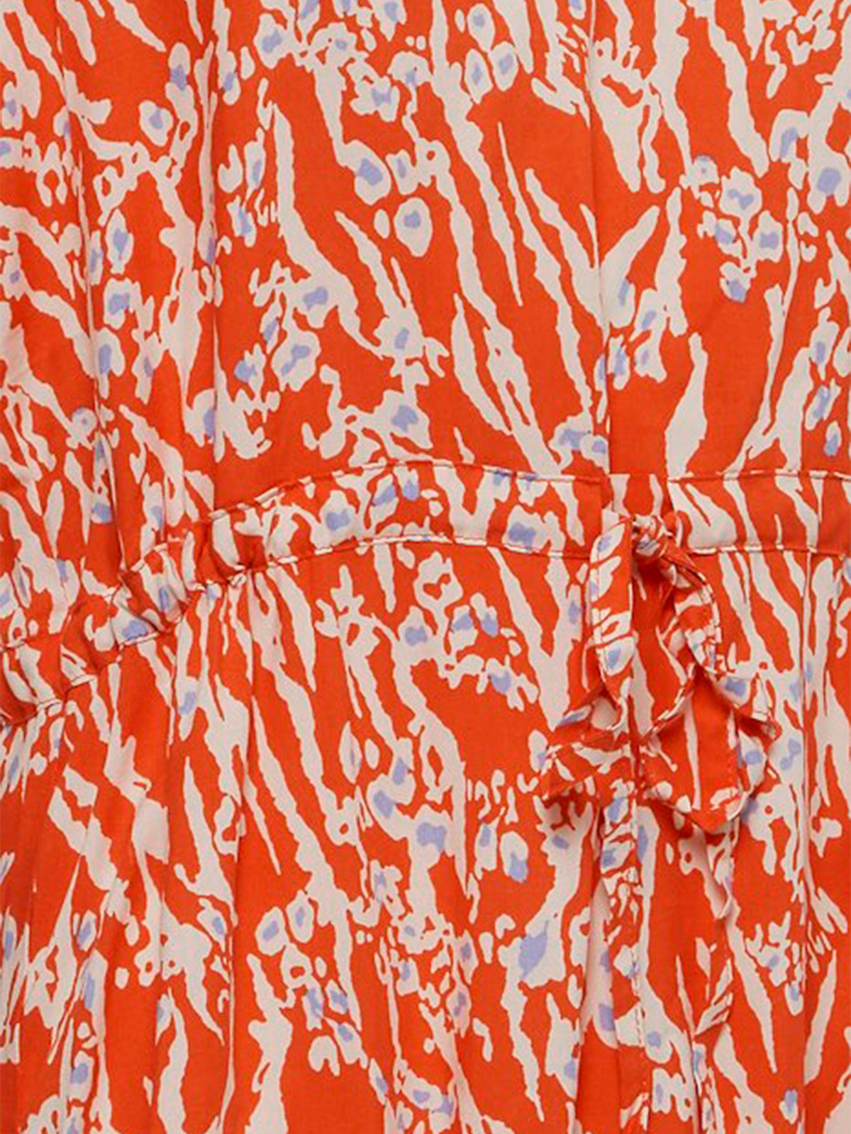 Ichi Vera Dress 20 Mandarin Red