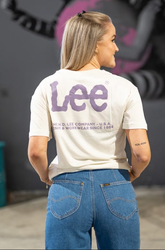 Lee Relaxed Crew Tee Workwear White