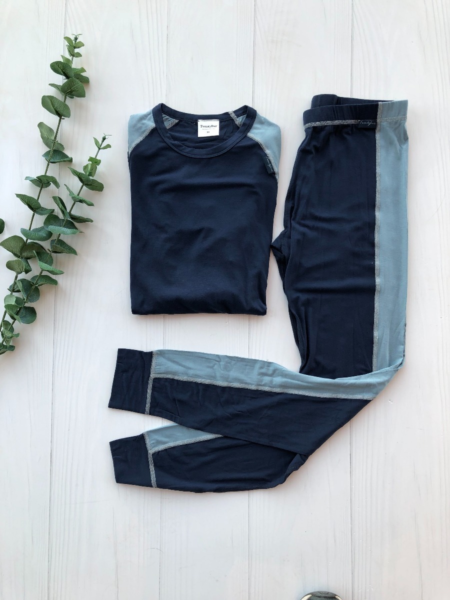 Twentyfour Bambusundertøy Sett Nattblå